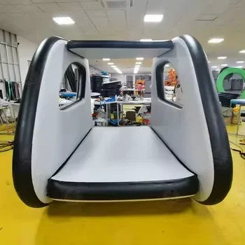 ANTNX WJ1Hot Sale Floating Inflatable Electric Boat Solar Sustainable Inflatable House Boat With Motor For Water Play ANTNX.COM