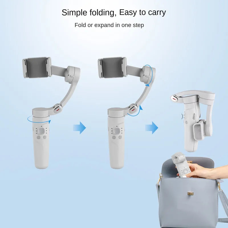 MMOOKA FANGTUOSI 2025 3-Axis Handheld Gimbal Stabilizer for Smartphone For iPhone Android Face Tracking Tiktok Vlog Smart Video Record