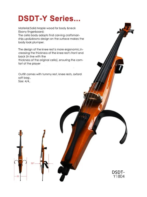 Kinglos electric cellos China factory German "Shadow" pickup  stringed instruments
