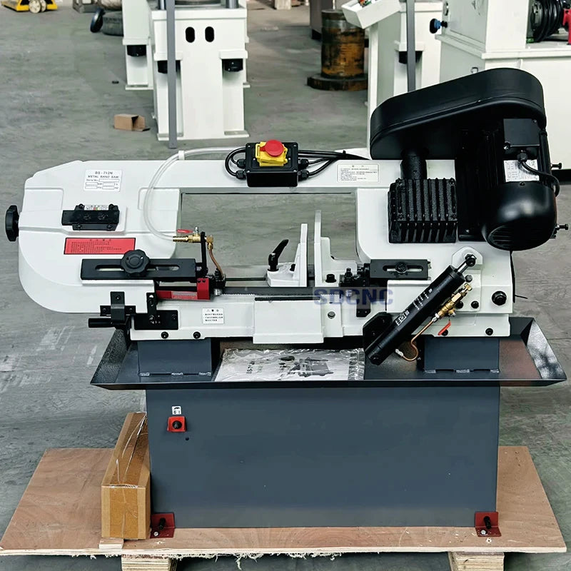 ANTNX High Quality Metal Horizontal Saw Machine BS-712 Mini Portable Metal Cutting Band Saw Machine for Cutting Metal ANTNX.COM