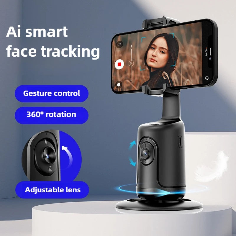 MMOOKA 360 Rotation Handheld Gimbal Following Shooting Mode Anti Shake Video Record Stabilizer For Smartphone Handheld Gimbals Holder