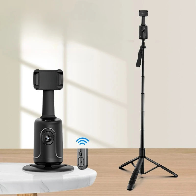 MMOOKA 360 Rotation Handheld Gimbal Following Shooting Mode Anti Shake Video Record Stabilizer For Smartphone Handheld Gimbals Holder