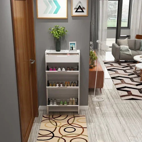 MMOOKA Modern Minimalist Shoe Cabinets White Ultra Thin Flip Multifunctional Shoe Cabinets Storage Zapateros Furniture