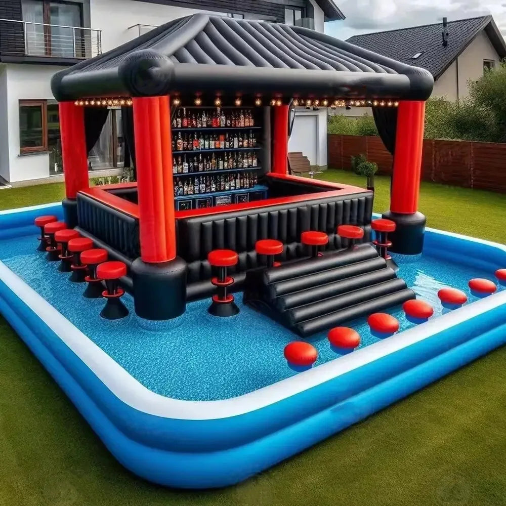 ANTNX Inflatable Pub New Design Water Swimming Pool  Blow up Pool Bar for Party ANTNX.COM