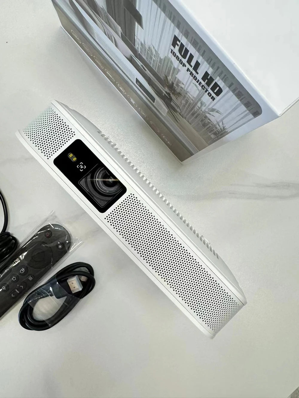 Smartldea 2025 4K 3D Video Projector Android13.0 Portable DLP 1080P home cinema Projector build in 15000mah batttery for outdoor