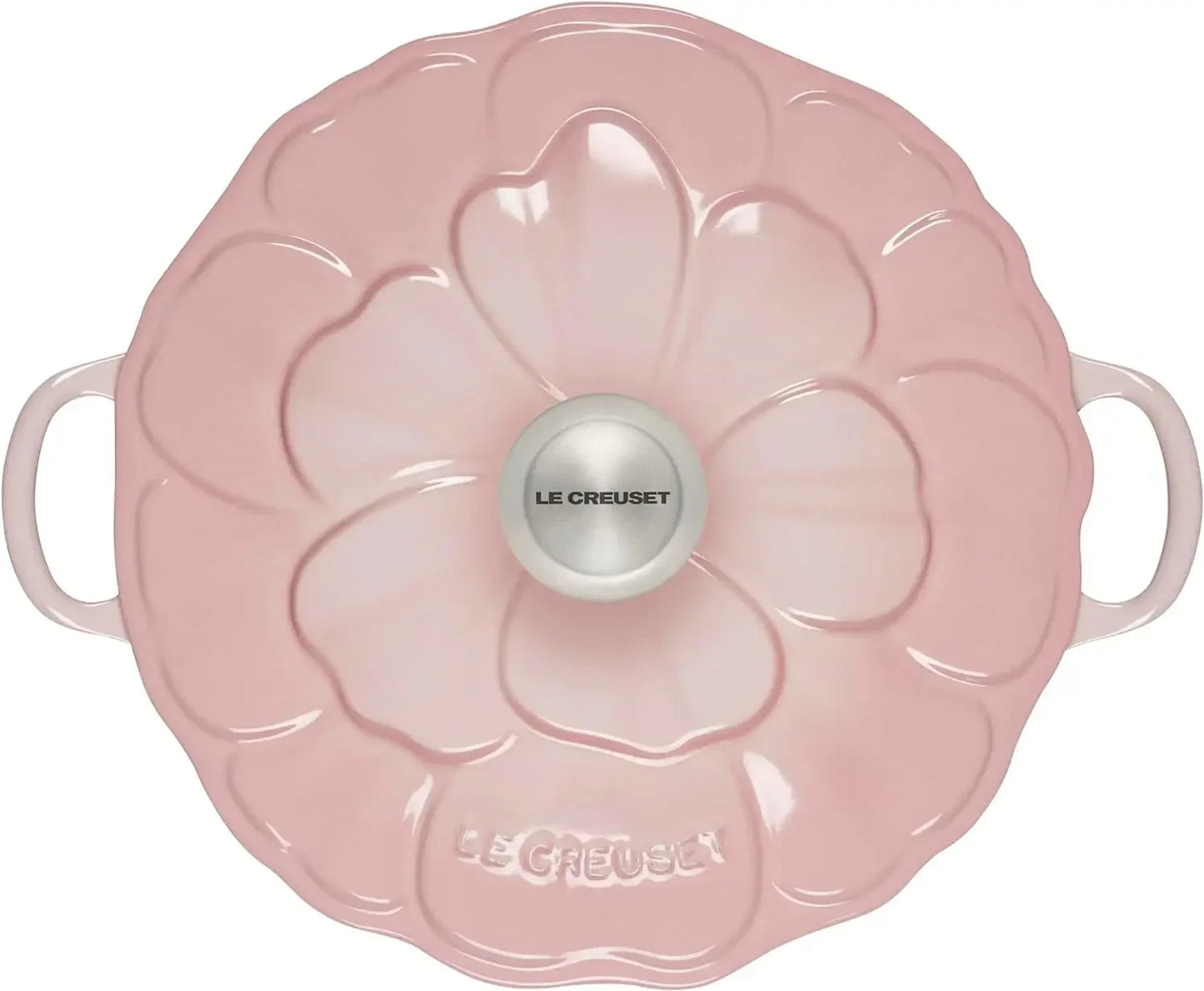 Le Creuset enamel cast iron petal stew pot, 2.25qt, shell pink