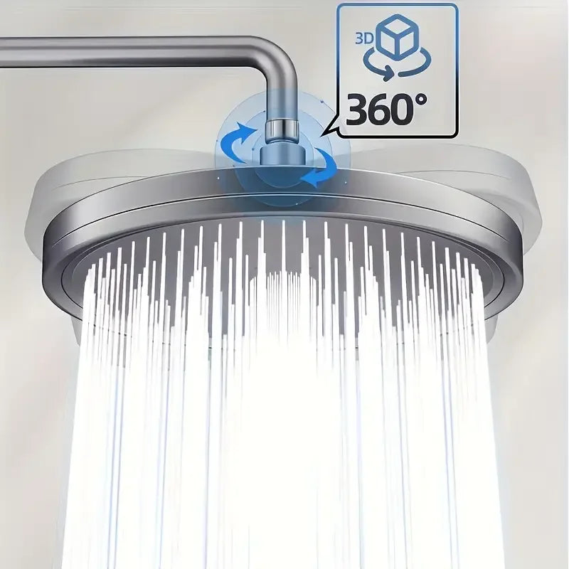 6 Modes Rainfall Shower Head Bathroom High Pressure Top Rain Shower Heads Shower Faucet Accessories With Filter