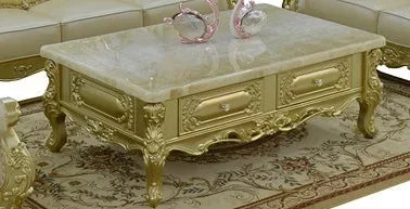 MMOOKA European-style Leather Sofa Combination 123 Luxury Living Room Furniture Full Solid Wood Oak Sofas Champagne Couch Modern Home