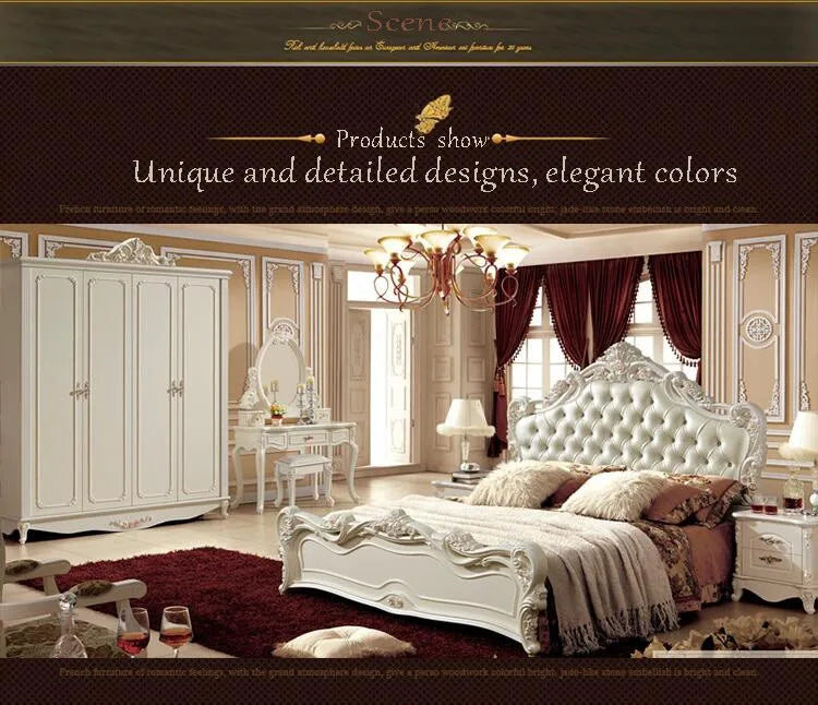 MMOOKA four door wardrobe modern  European whole wardrobe French bedroom  furniture wardrobe pfy10051