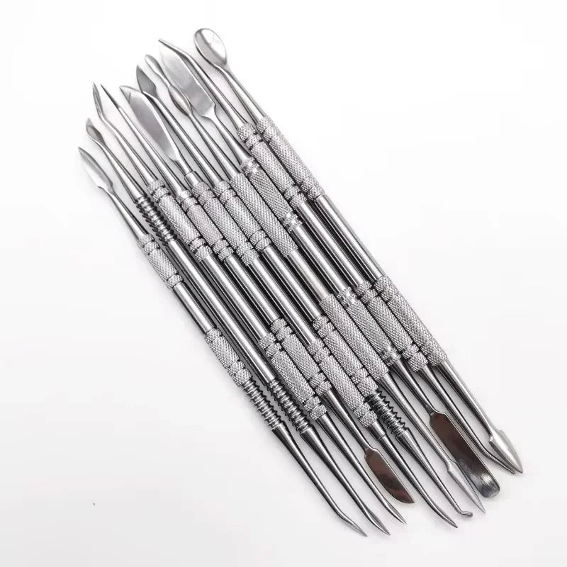 MMOOKA MMOOKA 10Pcs/Set Stainless Steel Soft Clay Tools Polymer Sculpting Smoothing Wax Pottery Ceramic Modeling Carved Tools  AccessoriesMMOOKA.COM