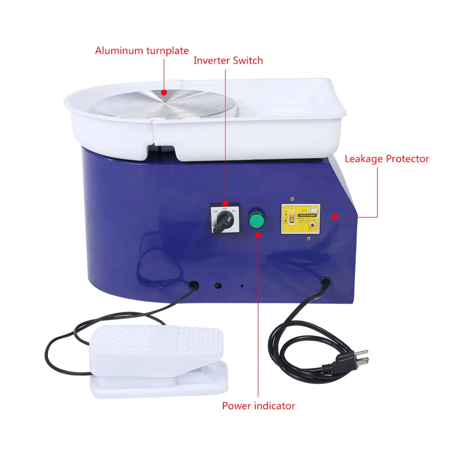 MMOOKA MMOOKA 350W 24cm Brushless Electric Pottery Wheel Machine for Student and Amateur Electric Clay Wheel Machine Electric Clay Art WheelMMOOKA.COM