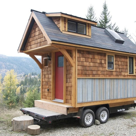 Factory - Priced Prefab Tiny House on Wheels | Modern Small Mobile Trailer Home | Sandwich Panel Steel Construction