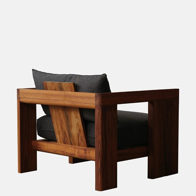 ANTNX Individual Wooden Living Room Chairs Modern Design Design Relax Living Room Chairs Balcony Luxury Sillon Lounge Suite Furniture ANTNX.COM