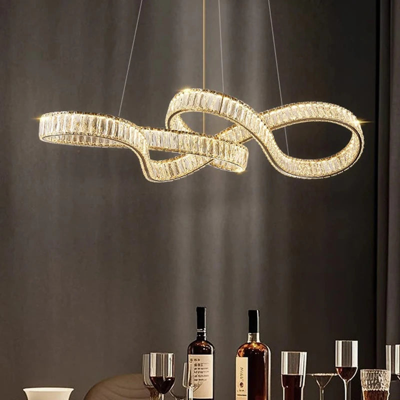 home decorationPendant lights, luxury crystal living room chandelier, dining room Pendant lamp, ceiling light, indoor lighting