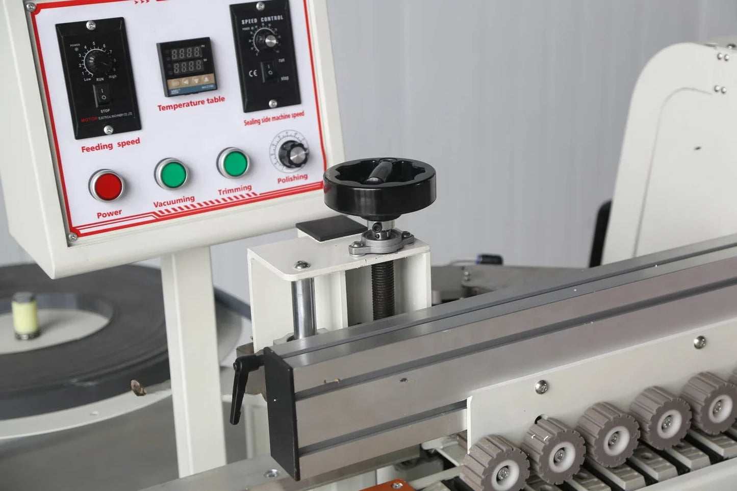 ANTNX High Speed Automatic Double-sided Top and Bottom Cutting Bander Polishing Glue Coating Banding Machine with Large Glue Pot ANTNX.COM