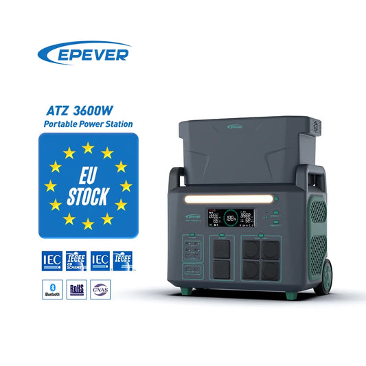 ANTNX EU Stock Epever Portable 3600W Solar Battery Generator Home Camping Emergency Backup Power Station With Expandable Batteries ANTNX.COM
