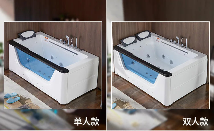 Waterfall water curtain Jacuzzi home single couple double thermostatic heated tub Upscale villa hotel bath