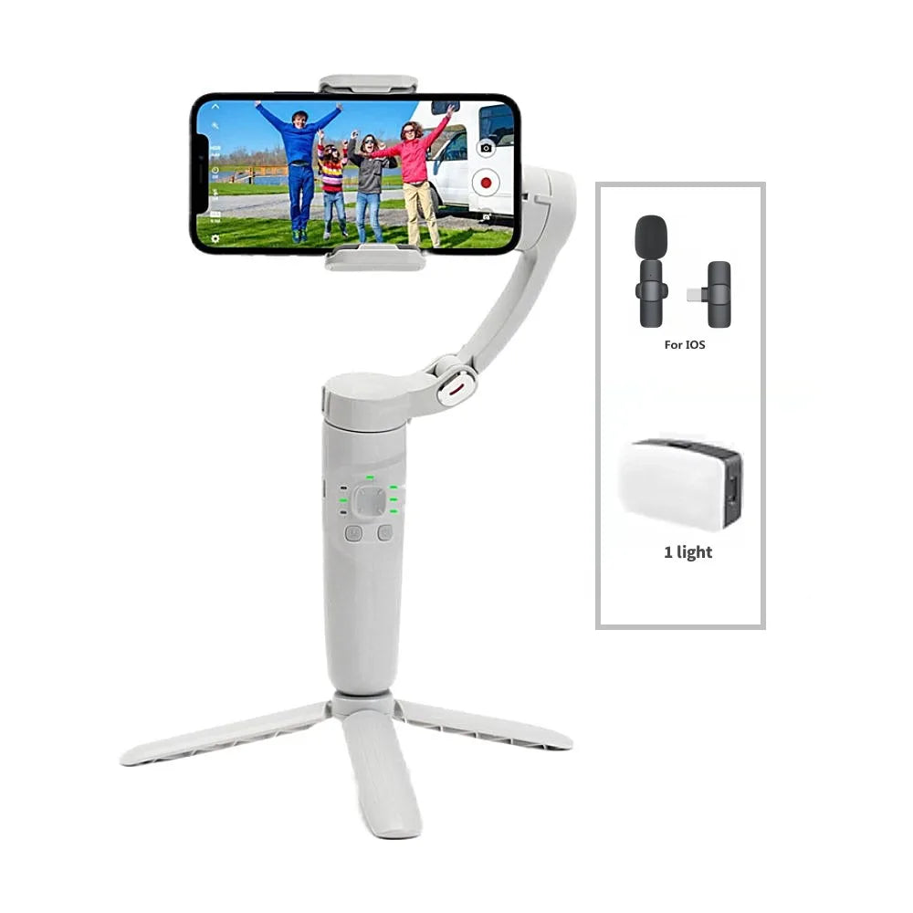 MMOOKA FANGTUOSI 2025 3-Axis Handheld Gimbal Stabilizer for Smartphone For iPhone Android Face Tracking Tiktok Vlog Smart Video Record