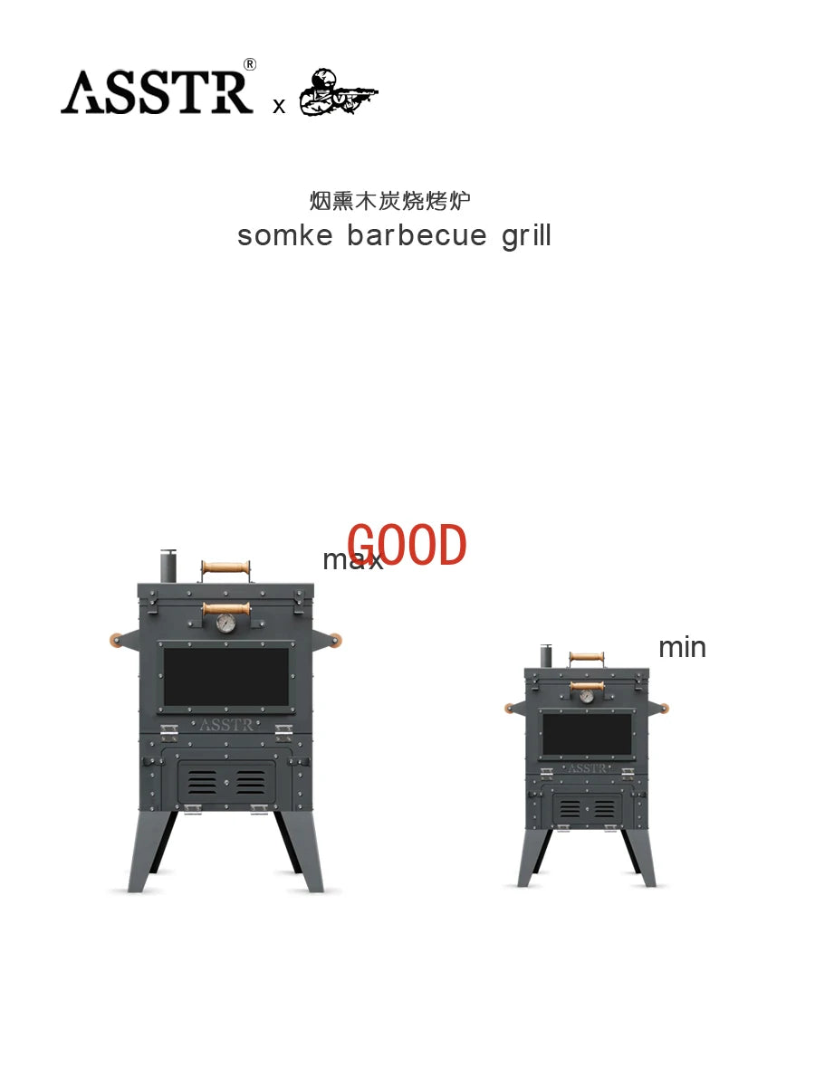 MMOOKA American European smoke grill