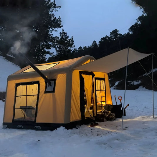 ANTNX Winter Tent Prefabricated Inflatable Shelter Tent Outdoor Glamping Camping Air Tent For Four Seasons ANTNX.COM