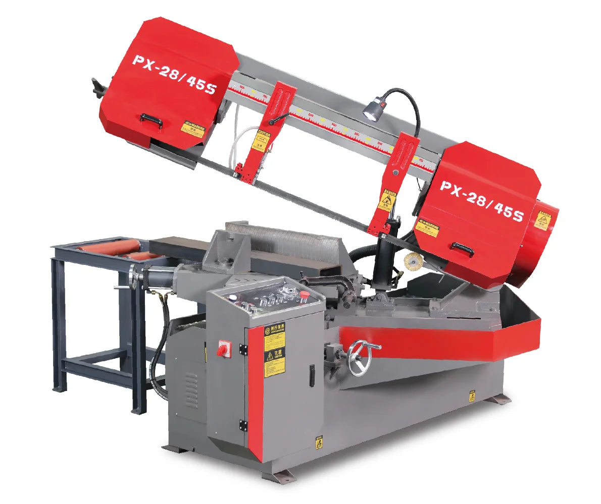 ANTNX 2024 New Mechanical Automatic CNC Metal Cutting Band Sawing Machine Speed Regulation Inclusive Pump Gear Motor Engine PLC Core ANTNX.COM