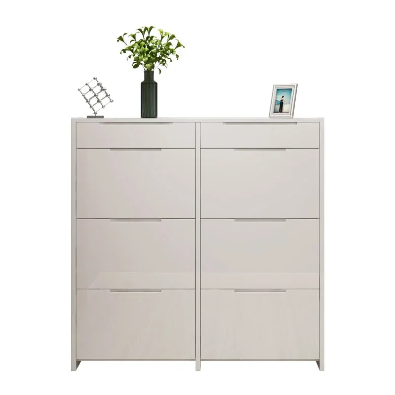 MMOOKA Modern Minimalist Shoe Cabinets White Ultra Thin Flip Multifunctional Shoe Cabinets Storage Zapateros Furniture