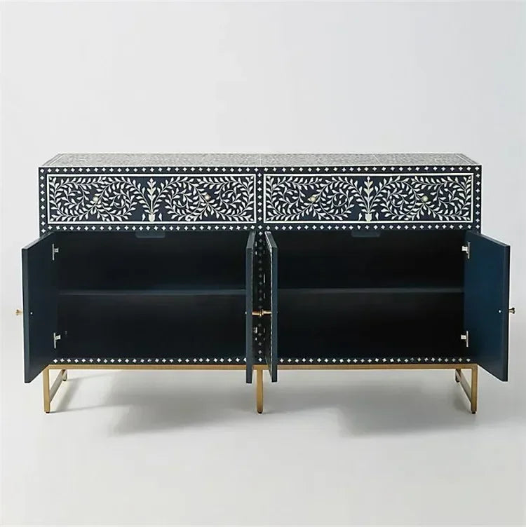 MMOOKA Hand Painted Entrance Cabinet Modern Minimalist Living Room Side Cabinet Fashion Storage Decoration Cabinet