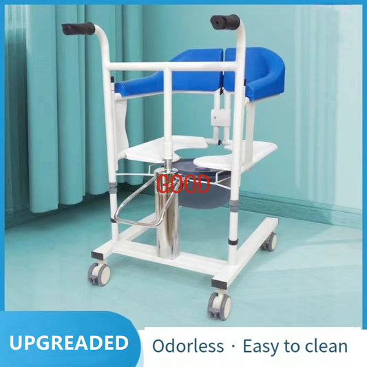 MMOOKA Hydraulic Lift Elderly Patient Home Equipment Multifunctional Disabled Bathing Toilet Transfer Chair Max Load-bearing 150kg