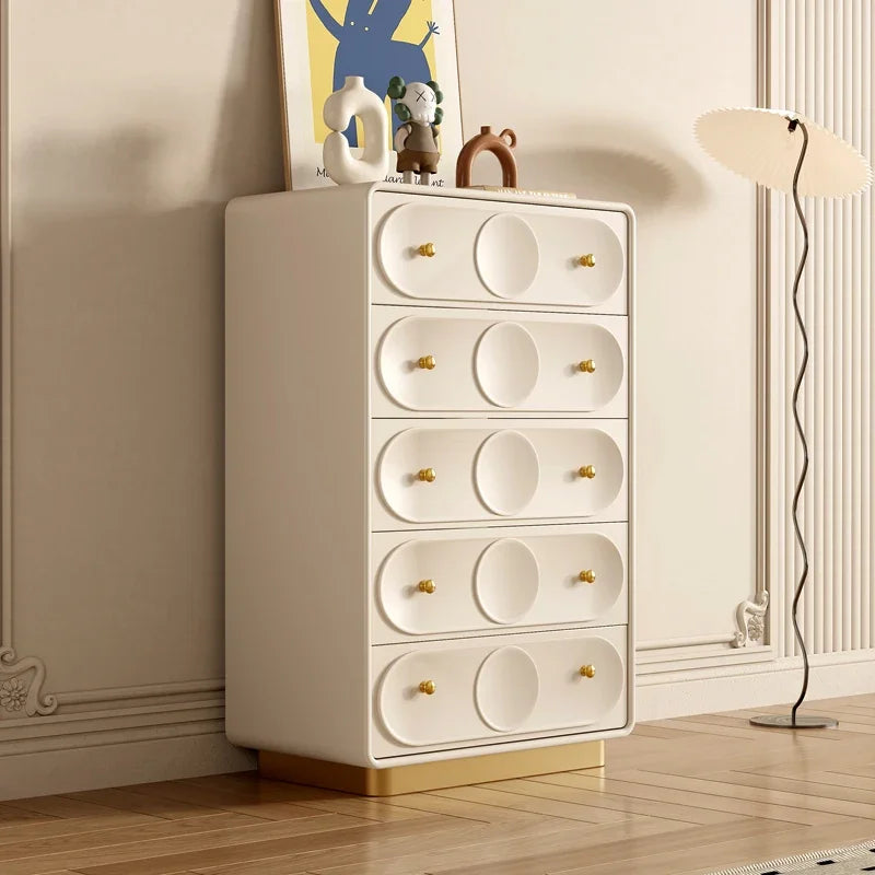 MMOOKA Light Luxury Solid Wood Sanwu Chest of Six Drawers Bedroom Storage Integrated Multifunctional Modern Minimalist