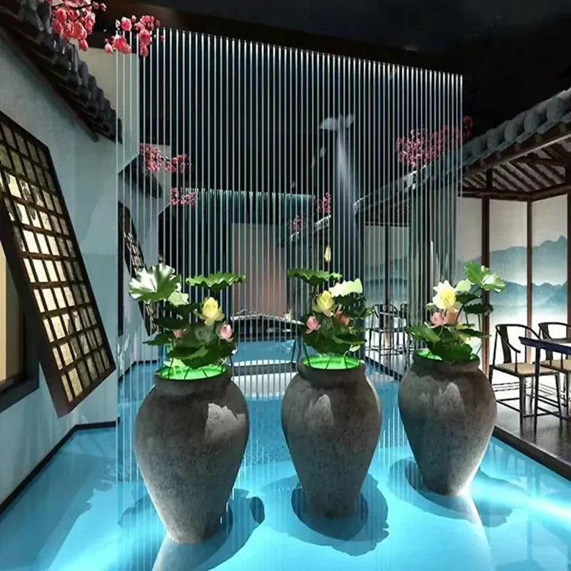 ANTNX DC Water Curtain Flow Waterfall, Waterfall Fountain Equipment, Waterfall Landscape, Garden Water Feature Wall ANTNX.COM