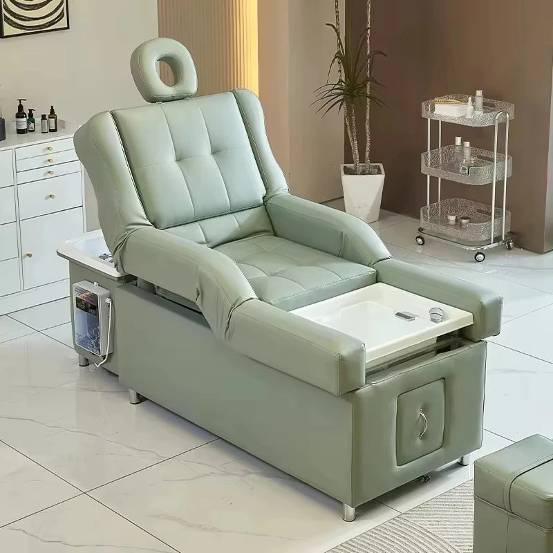 Customised Massage Shampoo Bed Luxury Modern Head Spa Footbath Back Lift Lay Down