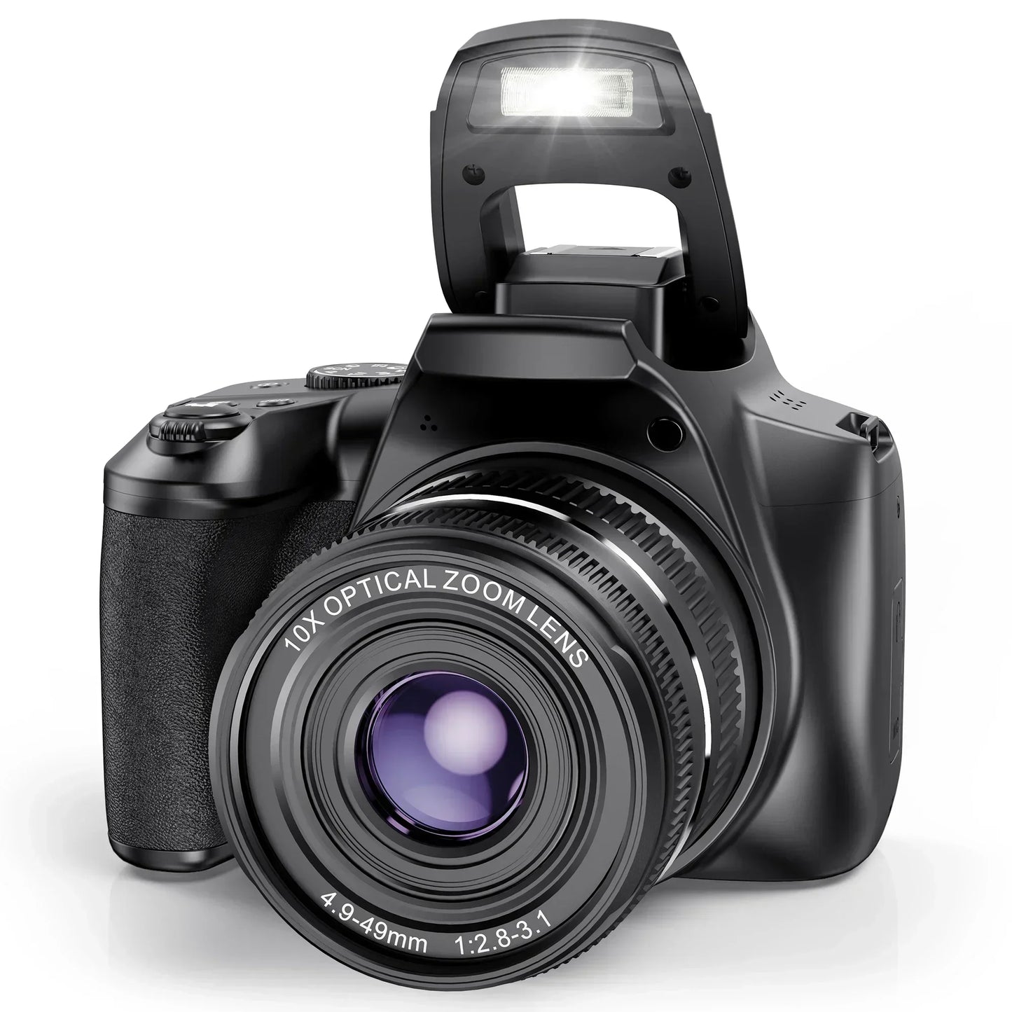 MMOOKA 4K DSLR Cameras for Photography 10X Optical Zoom Vlogging Video Camera YouTube 64MP WiFi Livestream Webcam Camcorder with Flash