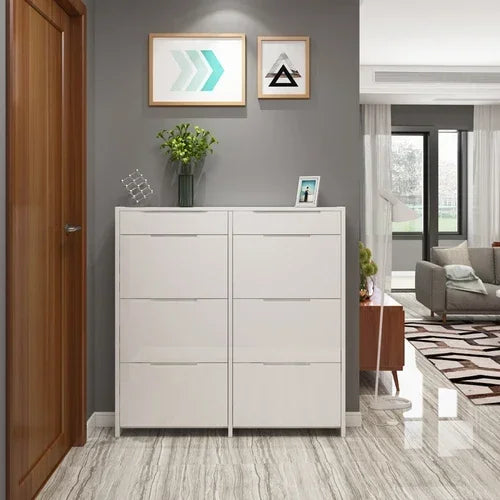 MMOOKA Modern Minimalist Shoe Cabinets White Ultra Thin Flip Multifunctional Shoe Cabinets Storage Zapateros Furniture