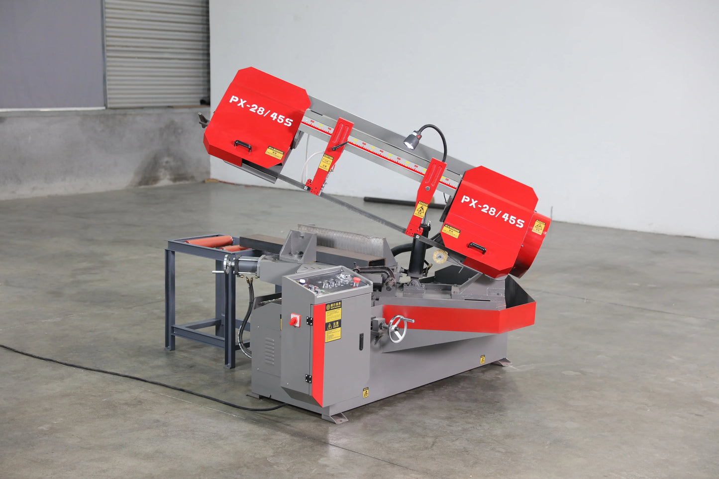 ANTNX 2024 New Mechanical Automatic CNC Metal Cutting Band Sawing Machine Speed Regulation Inclusive Pump Gear Motor Engine PLC Core ANTNX.COM