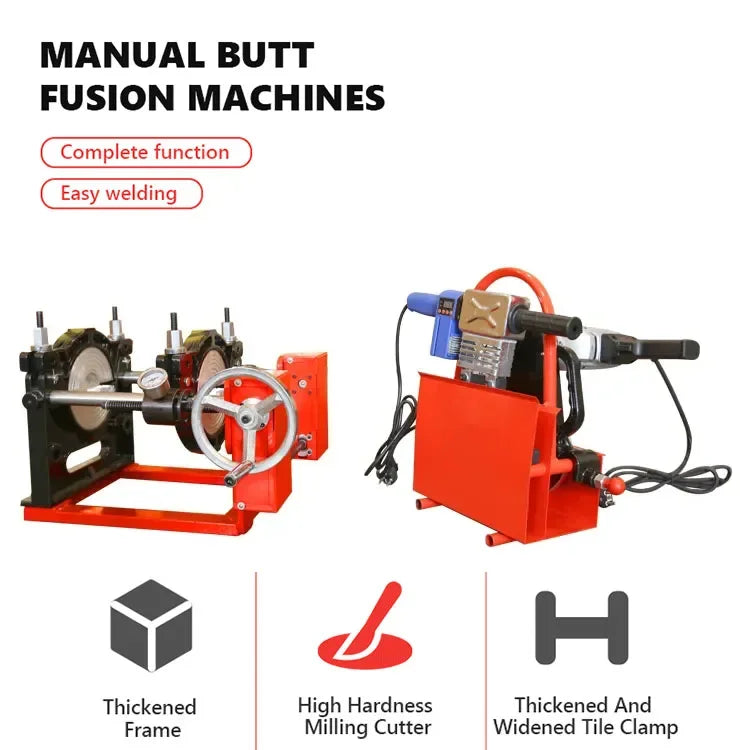 ANTNX Polyfusion 63-160mm Manual Hand Screw Butt Fusion Welding Machine Hdpe Pipe Plastic Welders Thermofusion Welding Machine ANTNX.COM