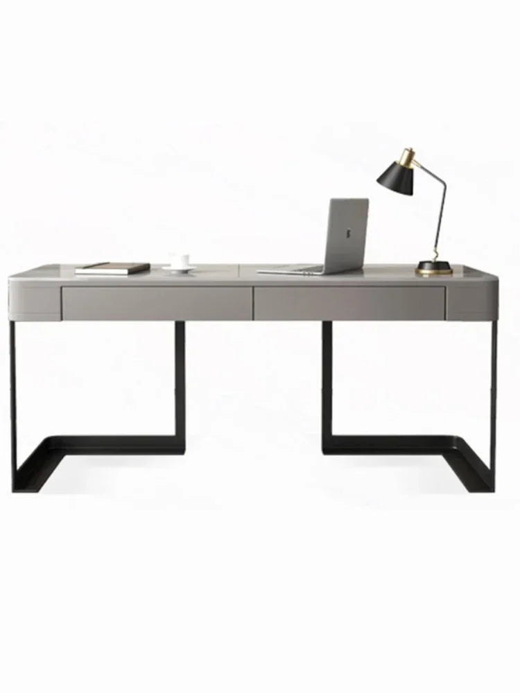 MMOOKA Minimalista Tidy Desk Table Drawer Storage Computer Bedroom Desk Table Laptop Aesthetic Mesa Escritorio Simples Office Furniture