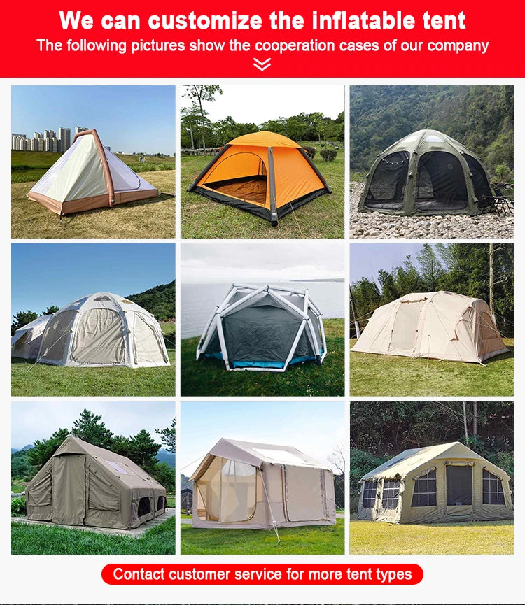 ANTNX Camping Inflatable Tent,3.6x3.8x2.2M One Room,Waterproof and UV Resistant,Outdoor Tent Suitable for Camping,Quick Auto Open ANTNX.COM