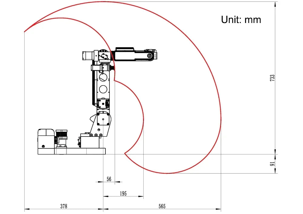 ！AR4 6DOF Arm Robotic Arm Desktop Mechanical Arm with Motor Controller ROS Open Source 2KG Load