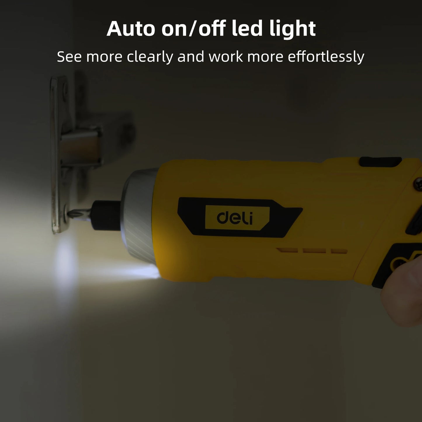 Deli Electric Screwdriver 3.6V 2000mAh 5N.M Torque Electric Screwdriver Household With 10Pcs S2 Screw Bits Home Repair Tools