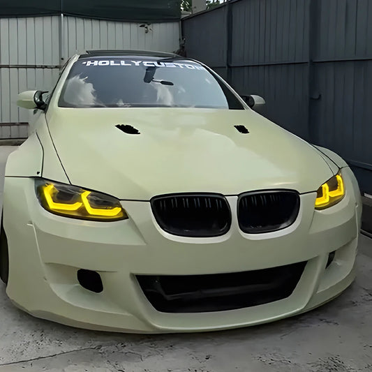 ANTNX For Bmw 3 Series E92 E93 320I 325I M3 2007-2010 Led Auto Headlight Assembly Upgrade Yellow Drl Projector Lens Car Accessories ANTNX.COM