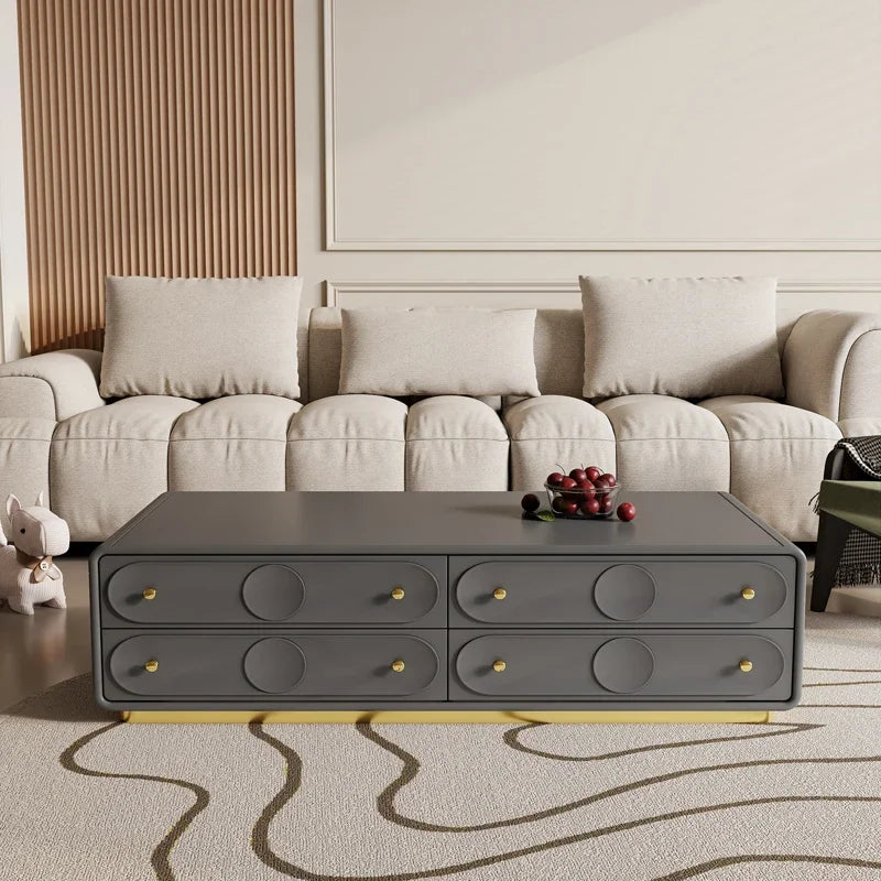 MMOOKA French Cream Style Solid Wood Living Room Combination Furniture Bedroom Modern Minimalist Floor Cabinet Chest of Drawers