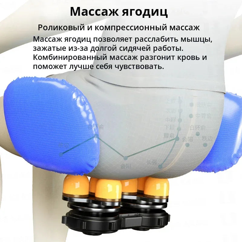 MMOOKA Electric Zero Gravity Massage Chair Automatic Home Full Body Airbags Heating Bluetooth Massage Chairs with Hips Roller