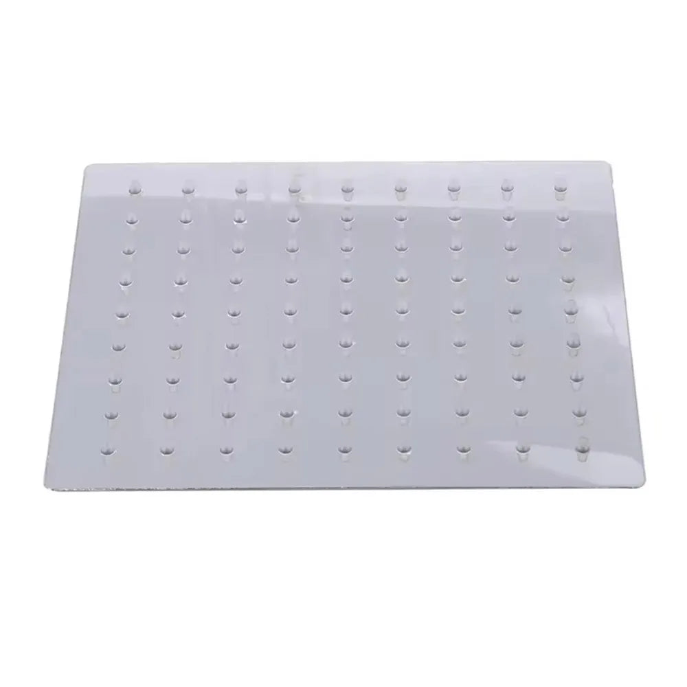 6/8/10 Inch Waterfall Shower Heads Ultra-Thin High Pressure High Flow Rainfall Shower Head Stainless Steel Boosting Nozzle