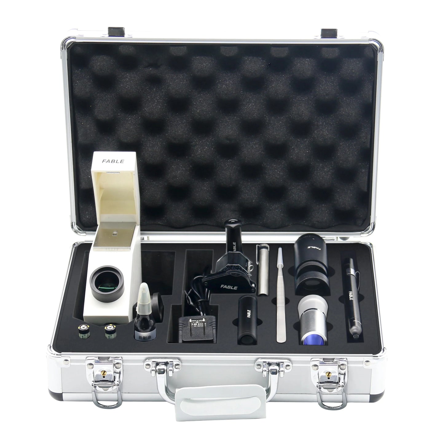 ANTNX Fable FGL-10 Gem Identification Set/mini Jewelry Toolkit / Gemological Toolkits for Gem and Jewellery 10 Items One Year Silver ANTNX.COM