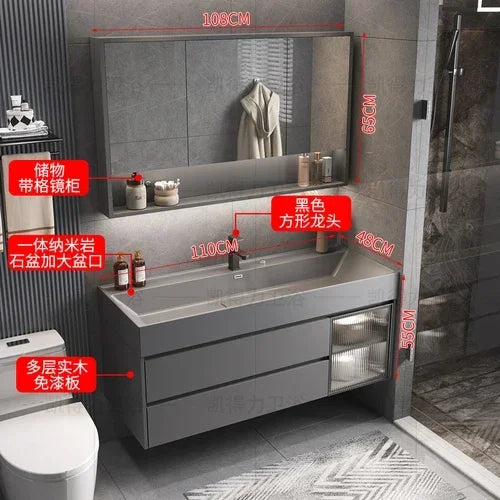 MMOOKA Multipurpose Narrow Bathroom Cabinets Makeup Organizer Makeup Bathroom Cabinets Mirror with Light Banheiro Furniture YX50BC