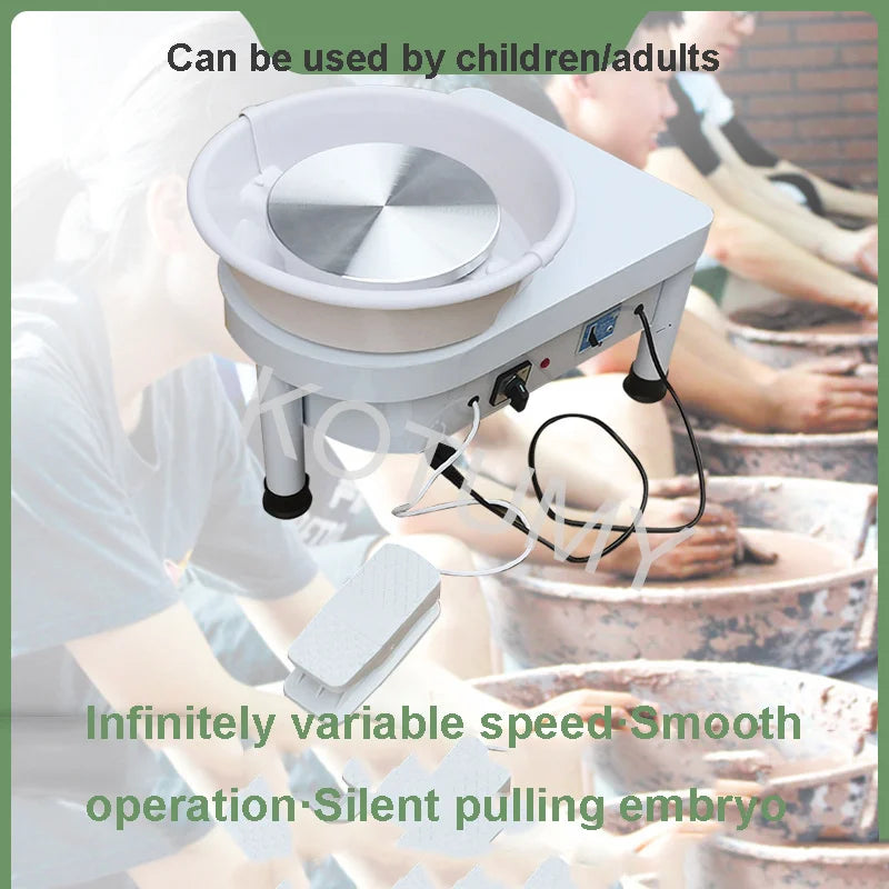 MMOOKA MMOOKA 25cm Electric Wheel Pottery Lathes Machine 350W Ceramic Clay Ceramic Wheel Machine Wheel Machine DIY 110-220VMMOOKA.COM