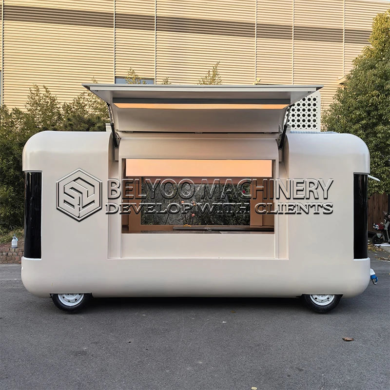 ANTNX Belyoo Hot Sale Food Kiosk Mobile Custom Food Trailer Bbq Ice Cream Food Truck Fast Food Truck with Full Kitchen for Sale ANTNX.COM