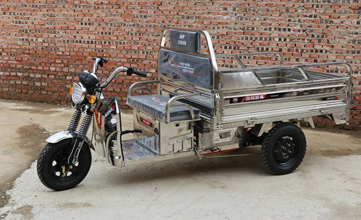 ANTNX New Electric Tricycle Large Capacity Cargo Electric Tricycle Agricultural Stainless Steel Electric Tricycle ANTNX.COM