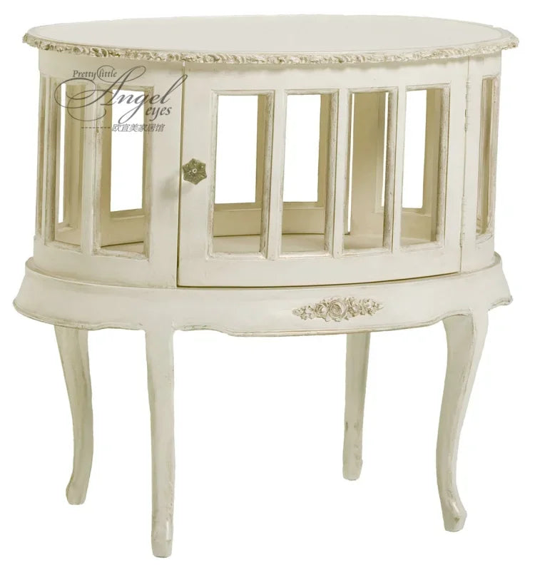 MMOOKA American Style French Style Retro Distressed Carved Multi-Functional Boys and Girls Stretchable Storage Sofa Bed