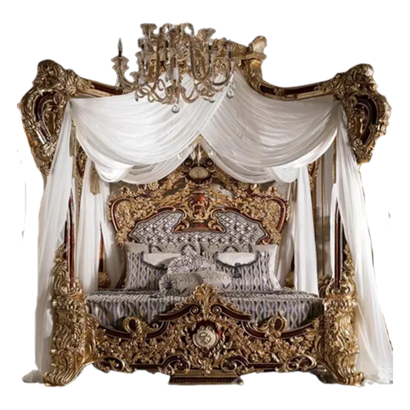 MMOOKA Nordic Wood Bed Unique Multifonction King Size Headboard Modern Bed Sleeping Luxury Camas De Dormitorio Bedroom Furniture